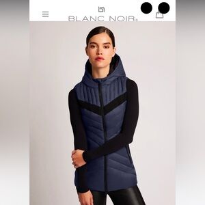 Blanc Noir Elongated Puffer Vest
